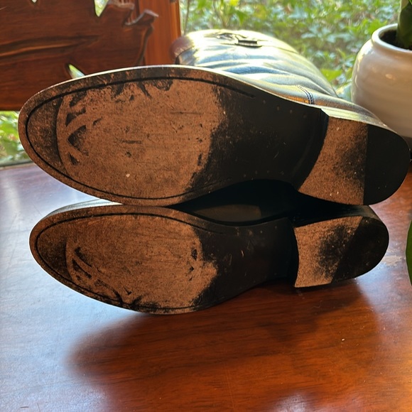 Black &  Brown Frye Boots size 8 1/2   Excellent Used Condition - Picture 13 of 14